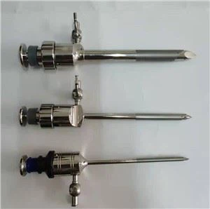 Opakovane použiteľný 10 mm trokar pre laparoskopiu